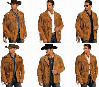 Traditional Western cowboy Jacket with Fringes and beads
