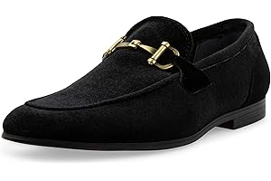 Men's Black Velvet Loafers Shoes Crafted For Comfort and Style