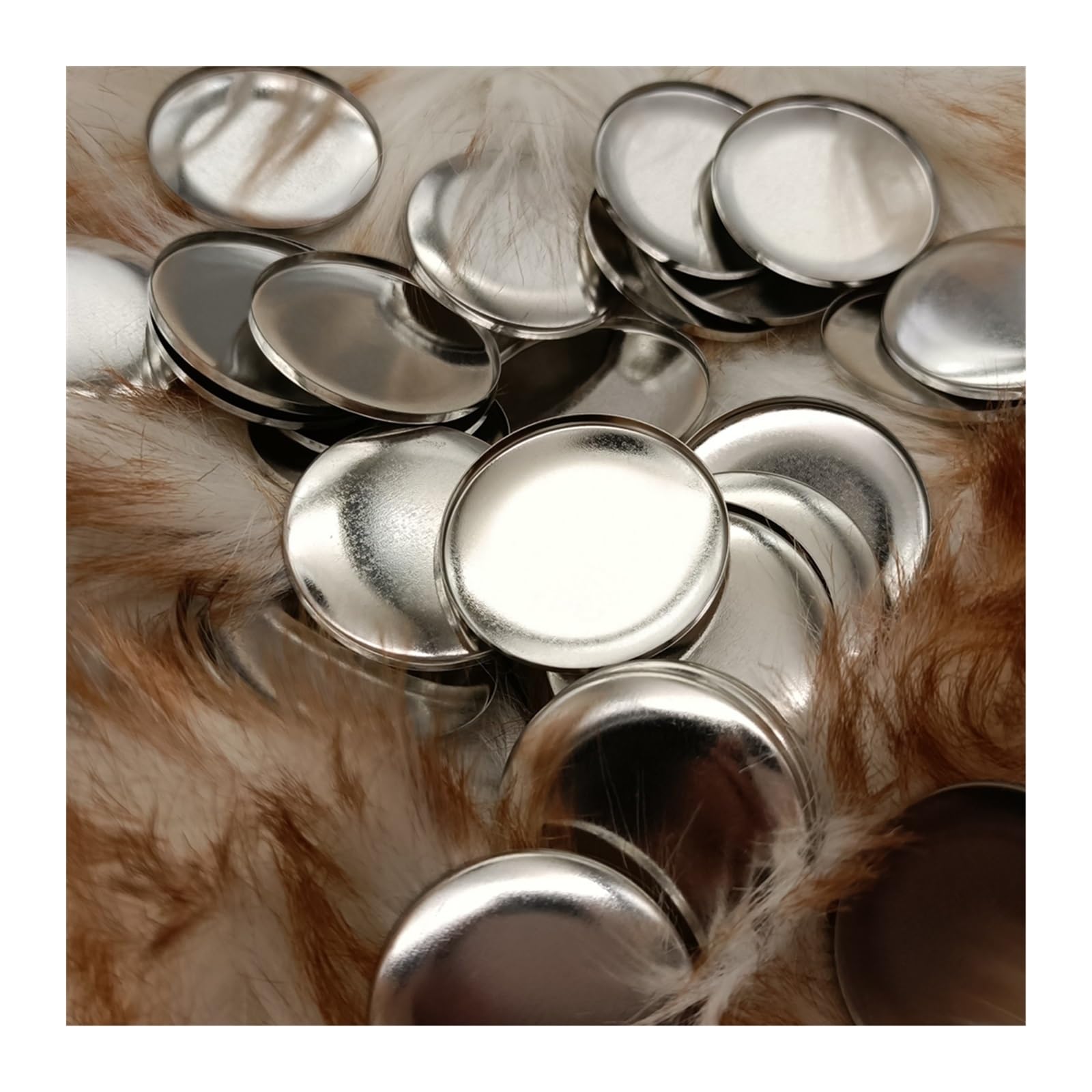 Zestaw do robienia odznak, 32mm Przycisk Części DIY Arts Crafts Maker Plastikowe Puste Odznaki Pin Materiały eksploatacyjne 50/100/200 sztuk/stes(50 stes)