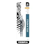 Zebra Pen Steel Gel Refill, Fits G-301, G-450, G-750, Black, 0.7mm, 2-Pack – view 1