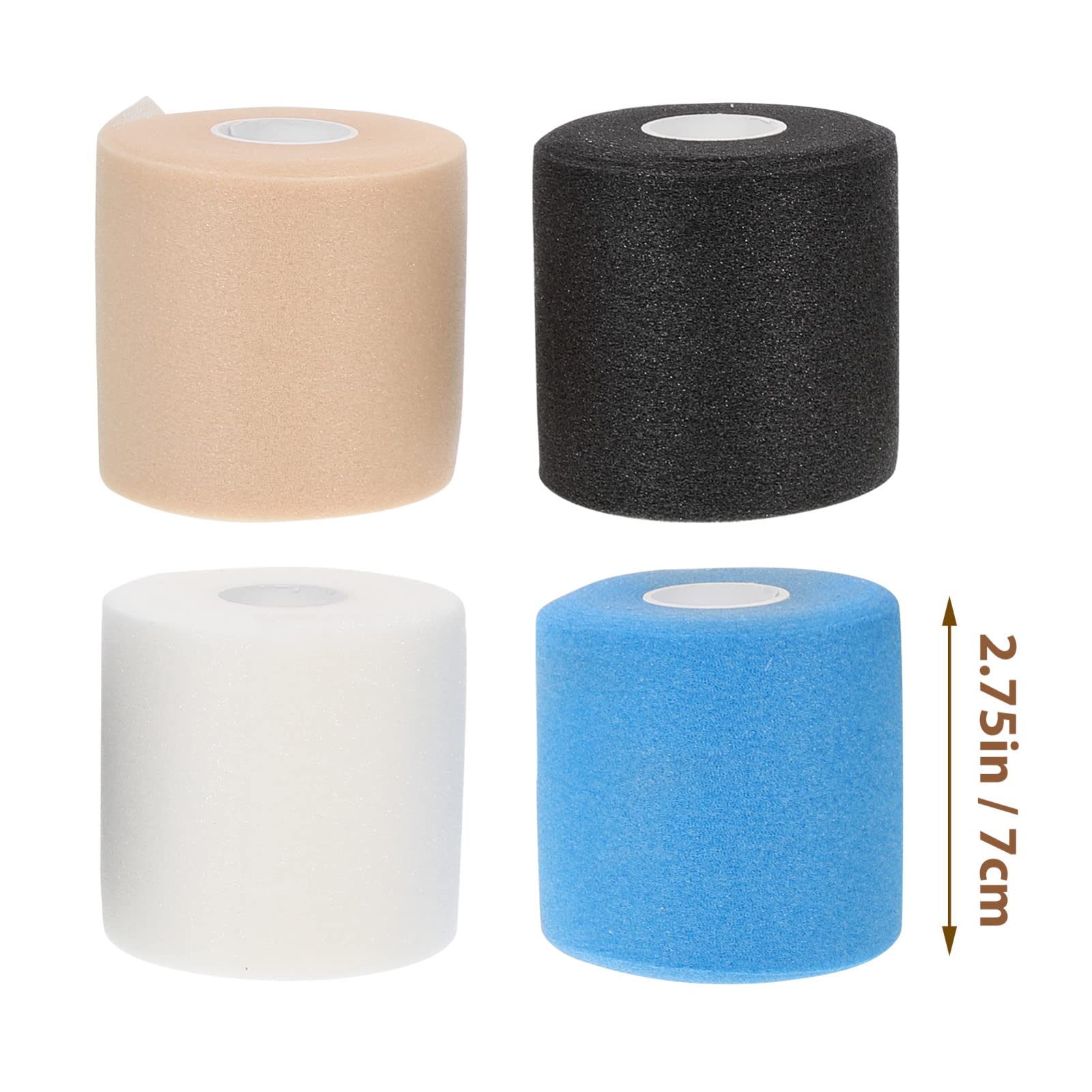 HANABASS Elastic Bandage Tape 4 Rolls Sports Prewrap Sturdy and Comfortable for Ankle Wrist Knee