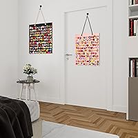 Vista 7 de PMCMAXI - Organizador de 2 dijes para zapatos, soporte de exhibición colgante, organizador de decoración de zapatos montado en la pared