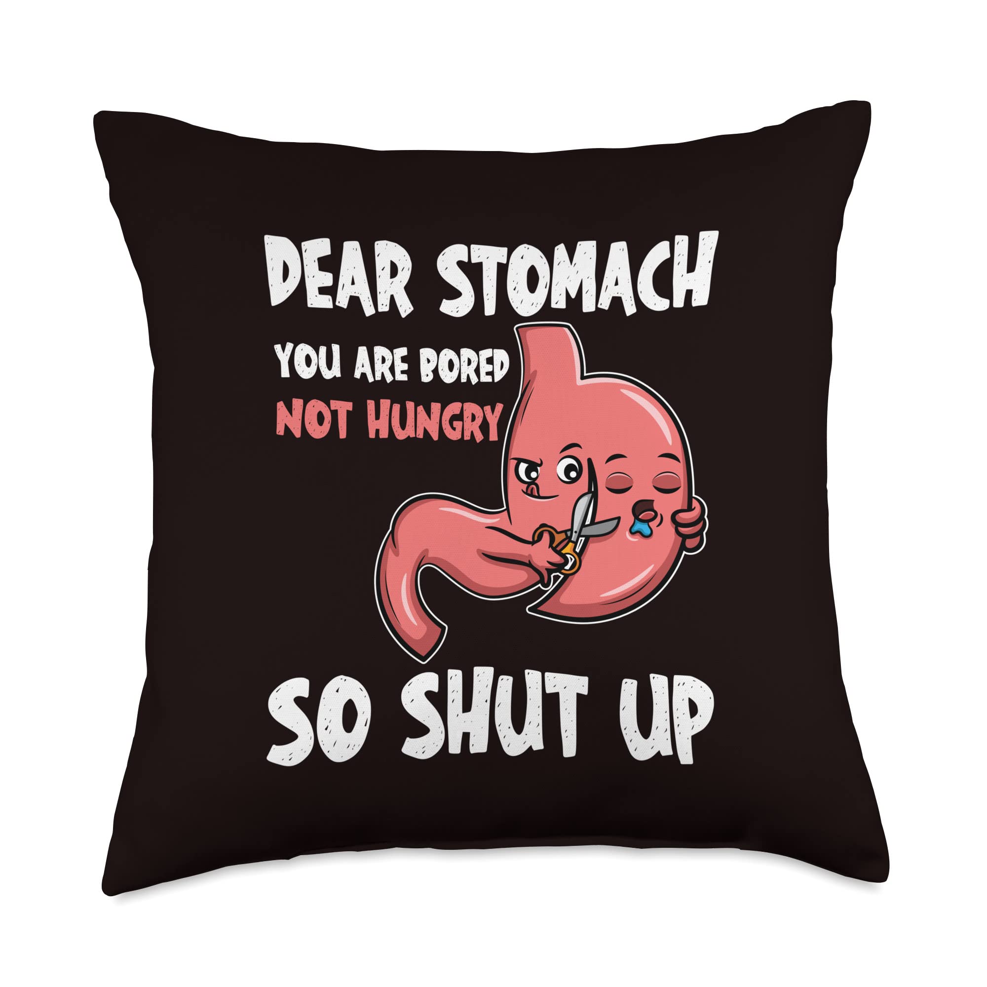 Fun Losing Weight Gastric Sleeve Bariatric Surgery Pain Throw Pillow