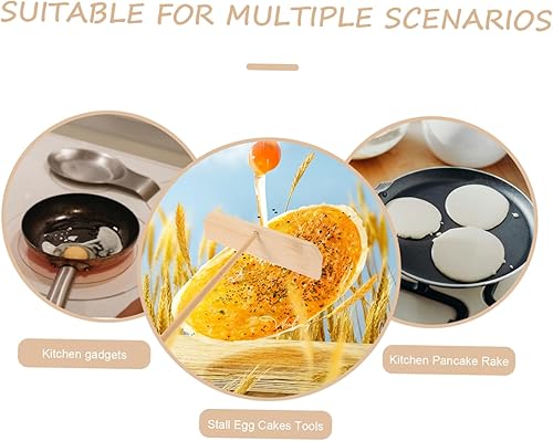 Miniatura 4 de BESTonZON Juego de utensilios de cocina de madera para crepé, espátula, espátula, espátula, crepé, esparcidor de panqueques y esparcidor de crepé,
