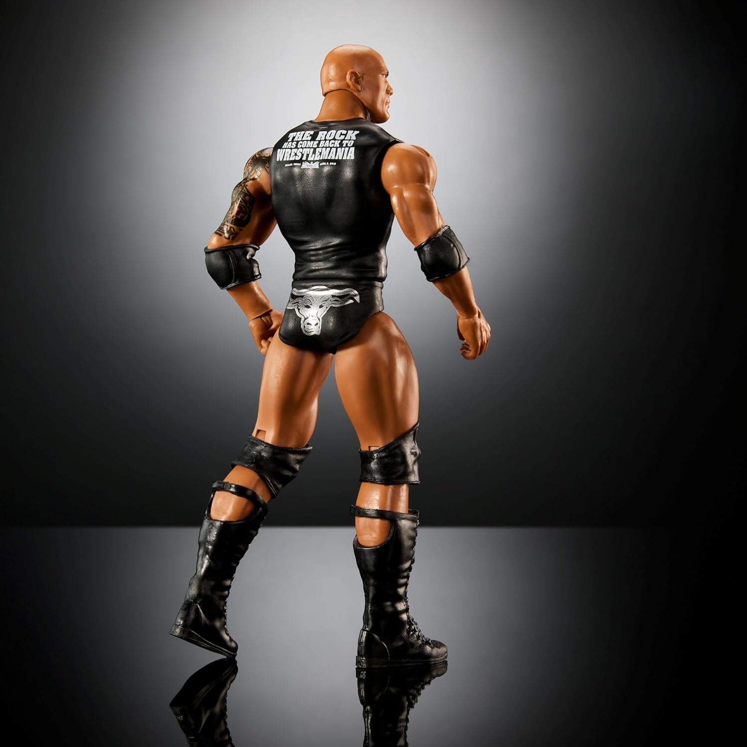 Mattel WWE Top Picks Action Figures, 6-inch Collectible The Rock with 10 Articulation Points & Life-Like Look