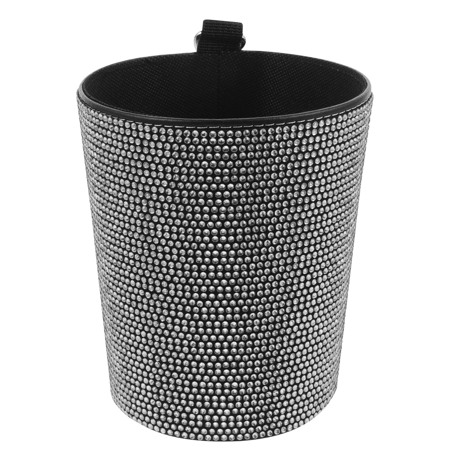 Poubelle de voiture avec strass, rangement compact de dechets pour ventilation