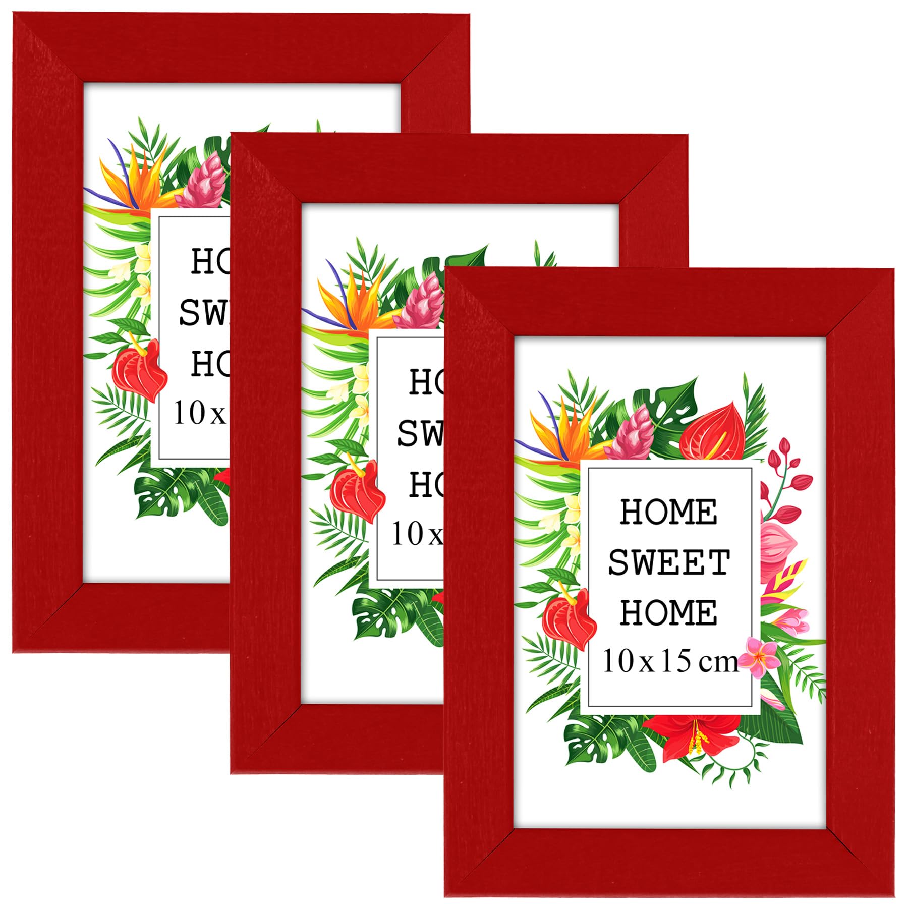 MG Design Set of 3 Wooden Picture Frame 27.5x35.4 inch (70x90 cm), Green Real Wood Frame with Acrylic Glass, Vertical & Horizontal Hanging – for Photos, Posters, Certificates, Puzzles — image 1