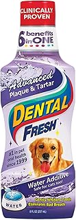 Sponsored Ad - Dental Fresh Advanced Plaque and Tartar Water Additive for Dogs, 8 oz – Dog Teeth Cleaning Formula Targets ...