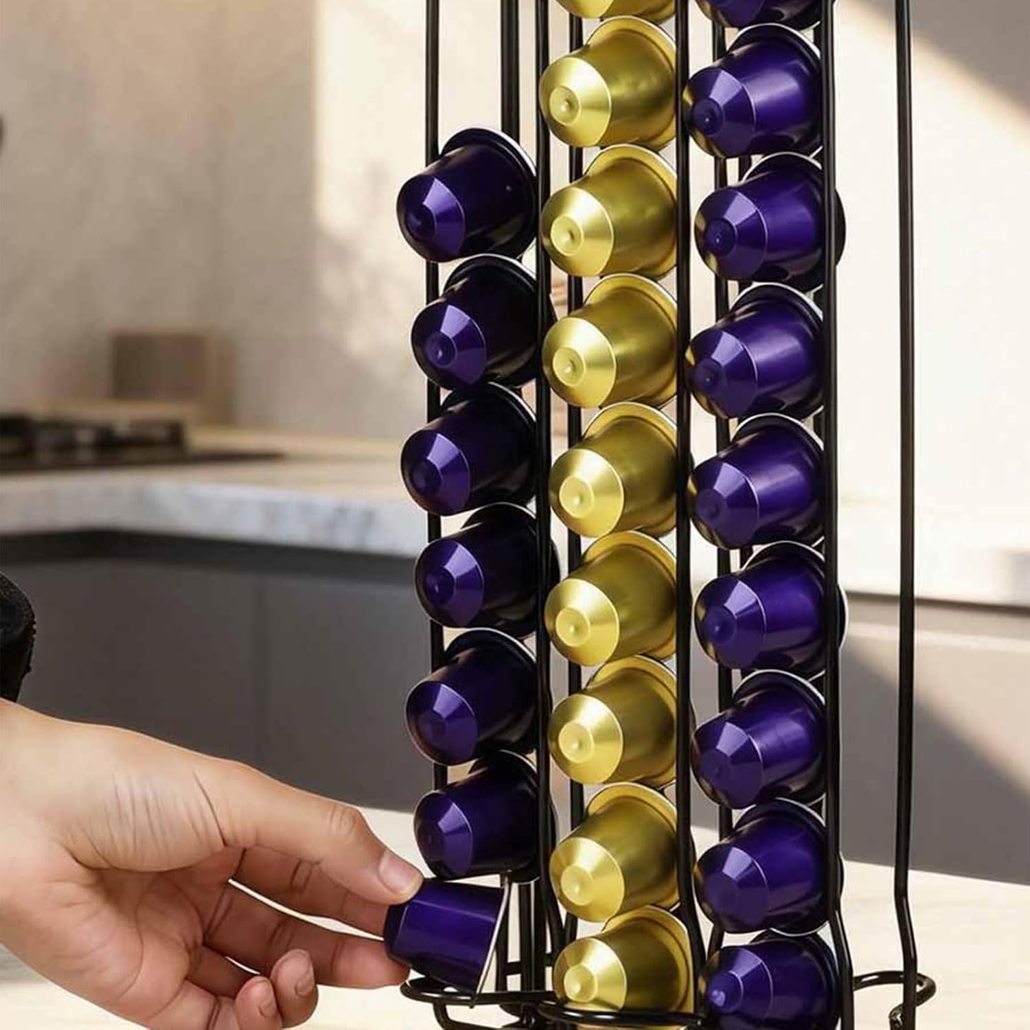 Practical Coffee Pods Holder Rack Large Storage 60 Easy Use Organize Perfect Lovers Homes Decors Accessory Storage Rack