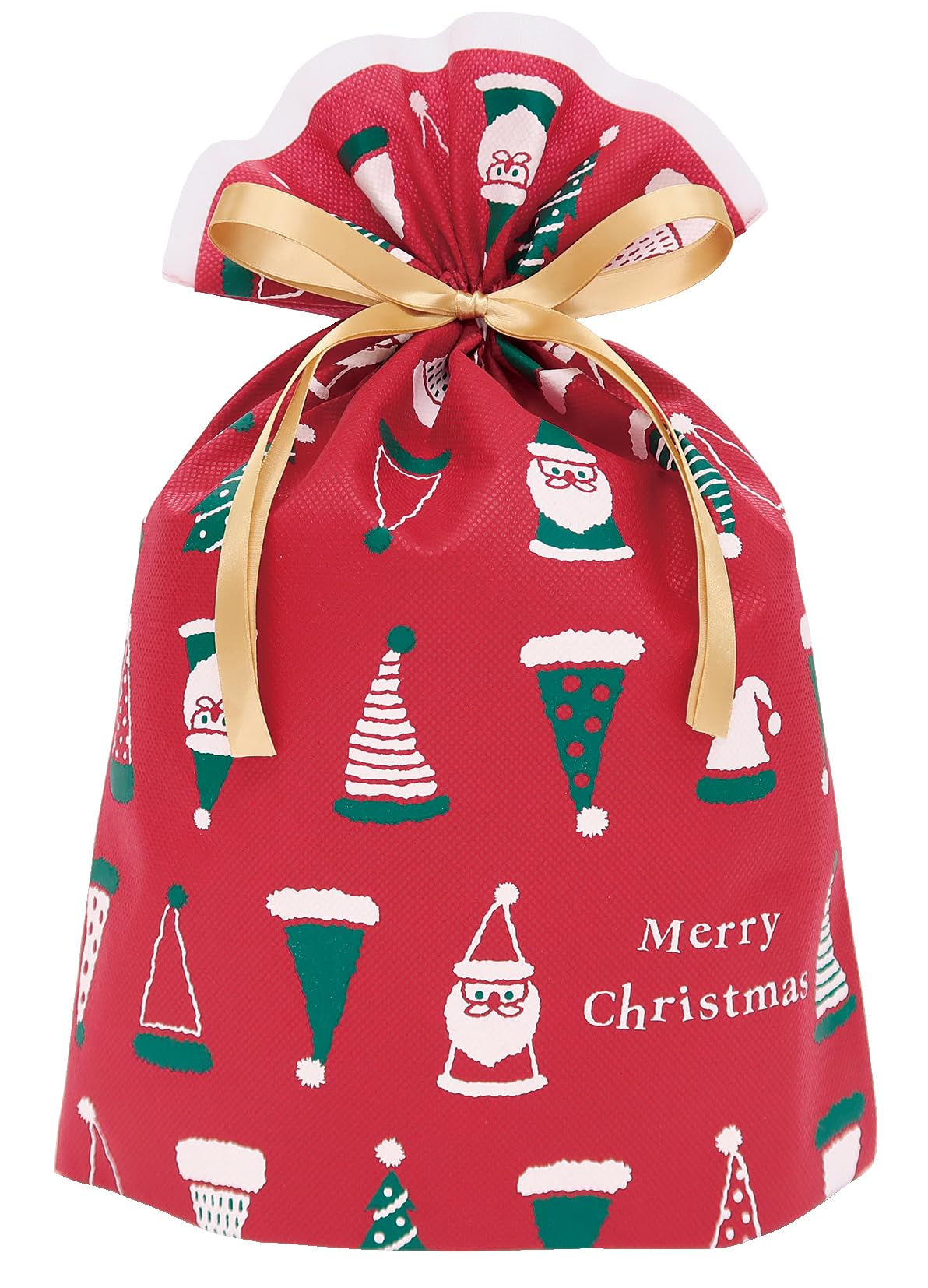 Amazon | インディゴ クリスマス ラッピング袋 グリーティングバッグM