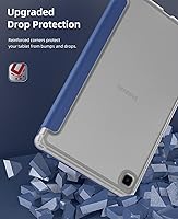 Vista 5 de MoKo Funda Compatible con Samsung Galaxy Tab A7 Lite 8.7 Pulgadas SM-T225/T220/T227, Funda Inteligente Trifold delgada y ligera con soporte