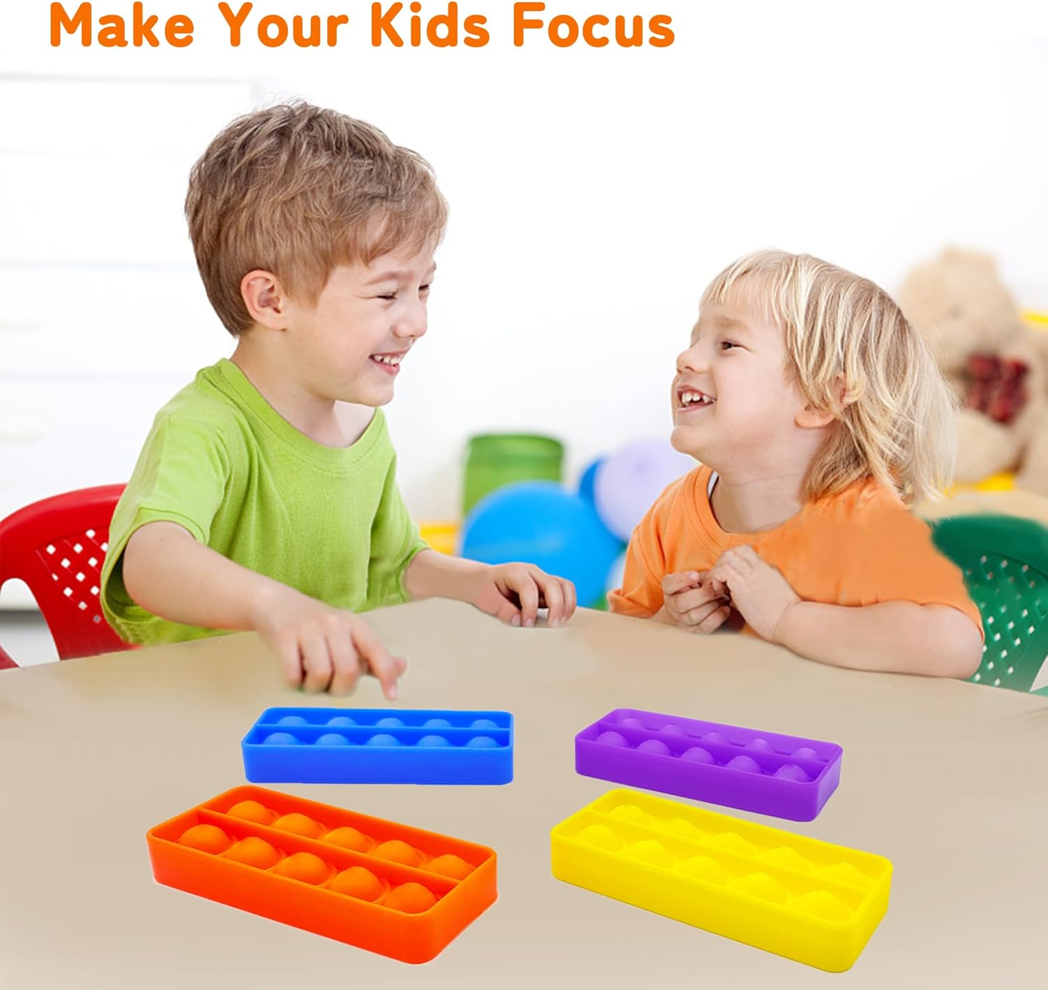 Ten Frame Popper, Math Fidget Sensory Counting Toys, Educational Toy for Kids Classroom Group Learning Activities(Pack of 12)
