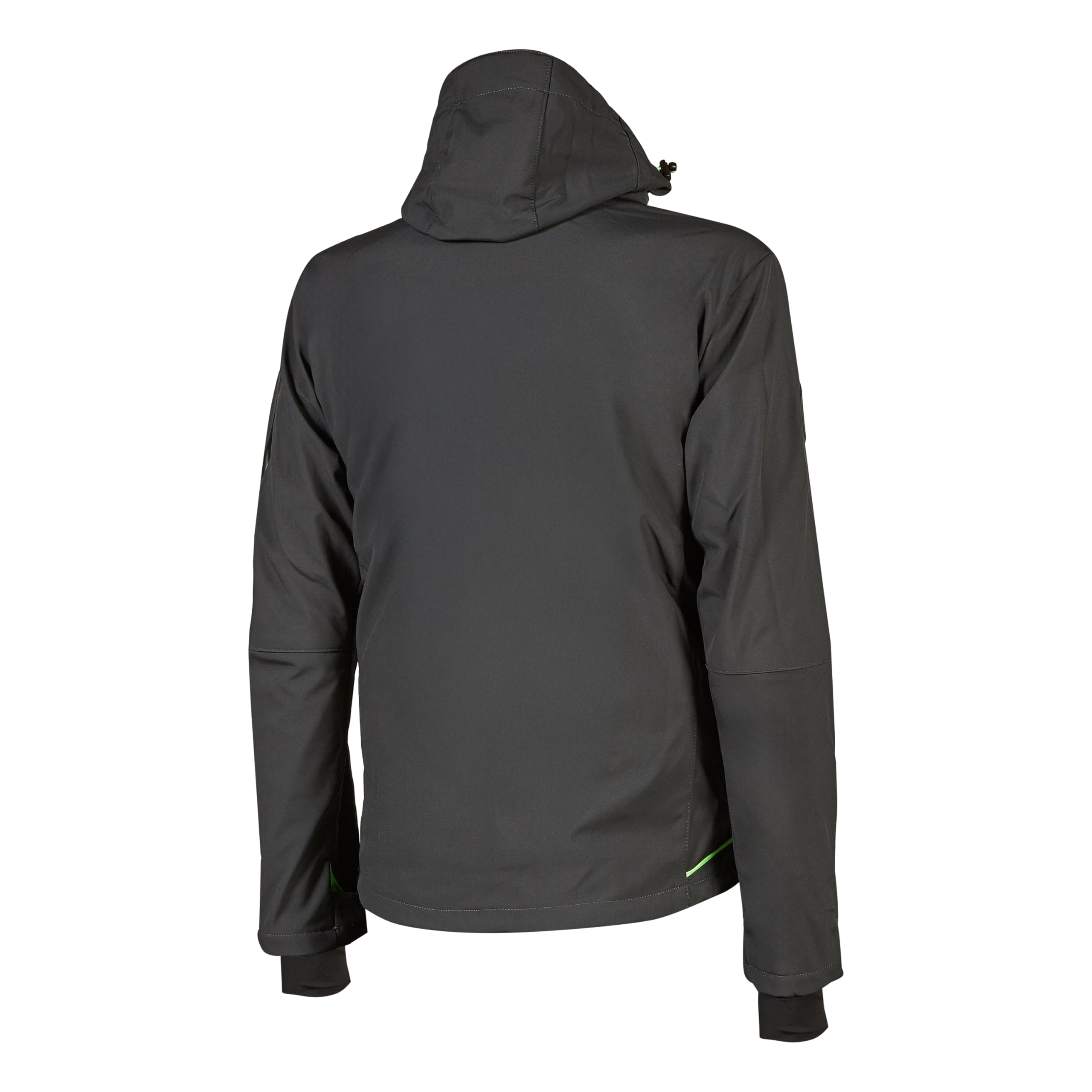 U-Power SPACE, Giacca Softshell, con Cappuccio Staccabile, Tasche Ampie, Full Zip, Antivento, Impermeabile, Tessuto Resistente, Confortevole
