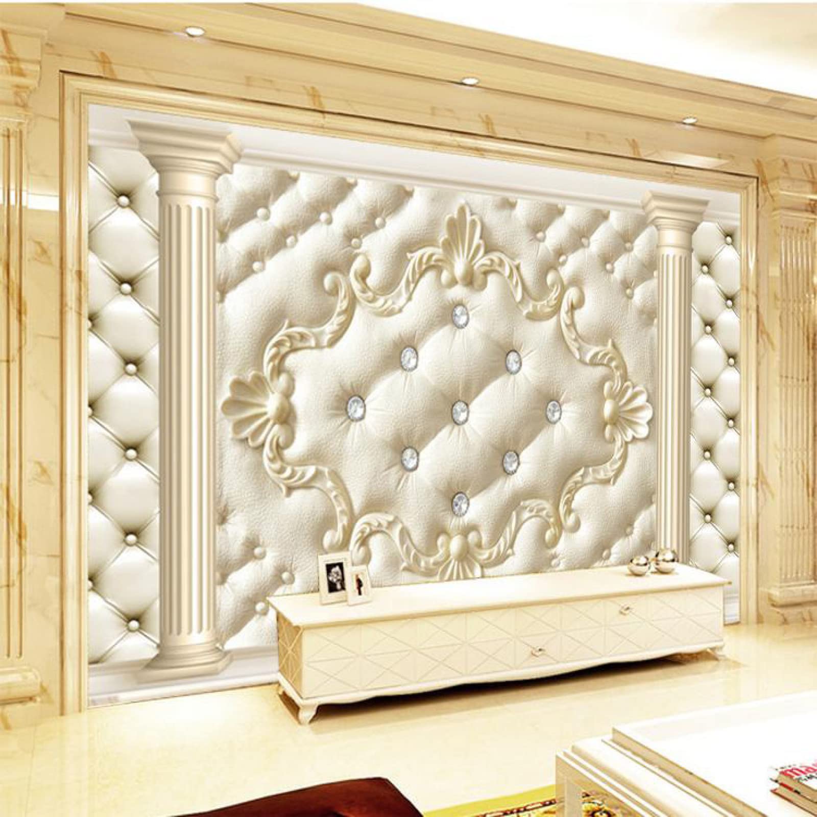 Grand Papier Peint Mural 3D Relief Salon Chambre 400x280cm