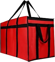 Vista 24 de musbus - Paquete de 2 bolsas aislantes reutilizables para comestibles, bolsa enfriadora plegable para comestibles, bolsa aislante grande resistente