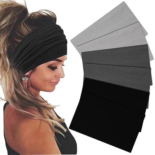 Miniatura 13 de Diademas Anchas Para Mujeres Diadema Elástica Diademas Boho Banda de Cabello para Mujeres Turbante Diadema de Ejercicio Accesorios Paquete de 6