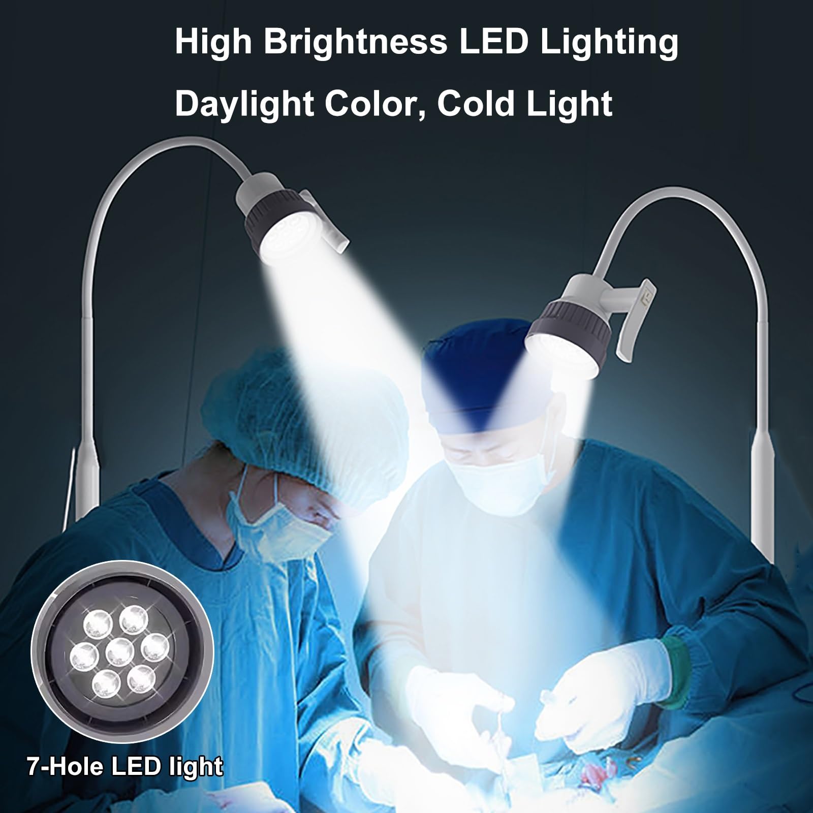 Dekoracyjne akcesoria do mieszkania, lampa LED do badań laboratoryjnych – mobilna lampa medyczna, wzór łabędzia szyja do medycyny dentystycznej i weterynaryjnej