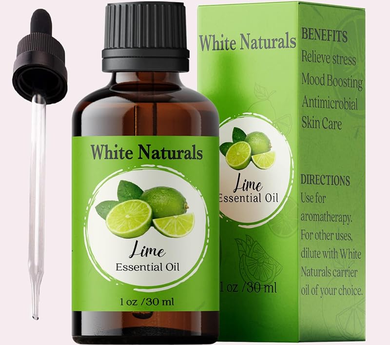 Óleo essencial de limão White Naturals prensado a frio, frasco de 30 mL