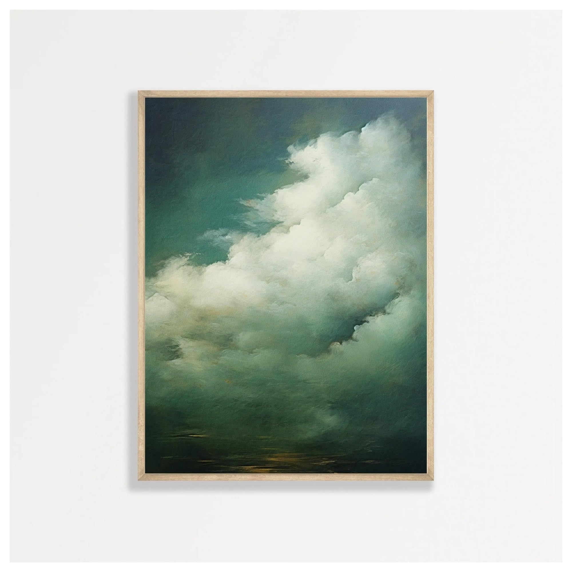 Tableau déco nature abstrait moderne art mural vintage peinture toile salon 50x70