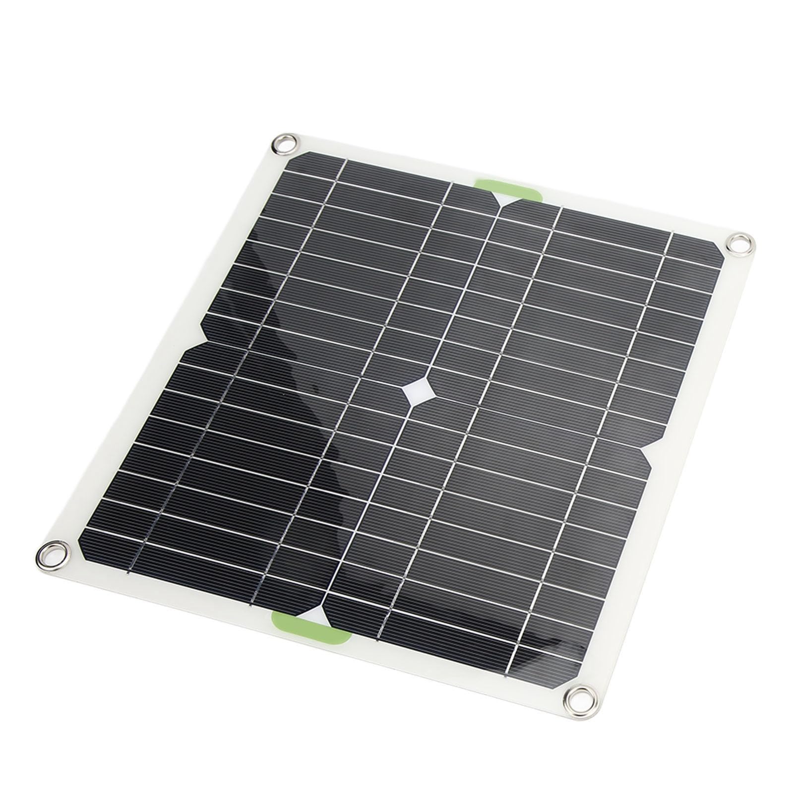 Pannello Solare Monocristallino 200W Kit Completo con Accessori per Campeggio, Barca, Alimentazione Esterna, Cavo Accendisigari e Clip Batteria Inclusi