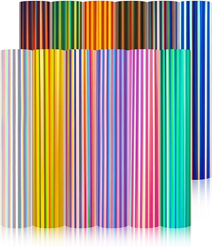 Vista 38 de TECKWRAP - Hojas de vinilo holográficas precortadas (12 x 12 pulgadas)