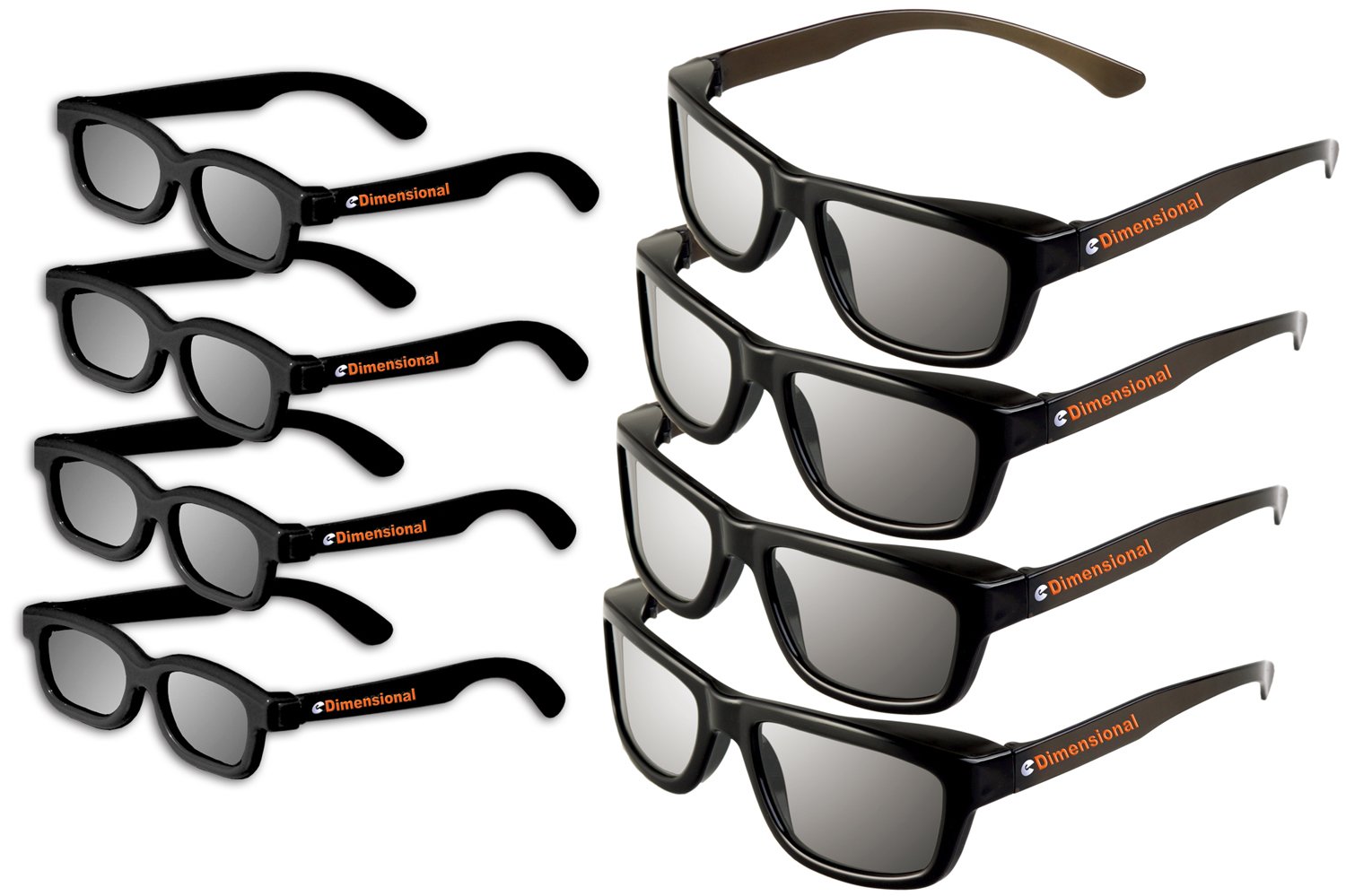 Amazon Com Ed 8 Pack Cinema 3d Glasses For Lg 3d Tvs Adult Kids Sized Passive Circular Polarized 3d Glasses Electronics