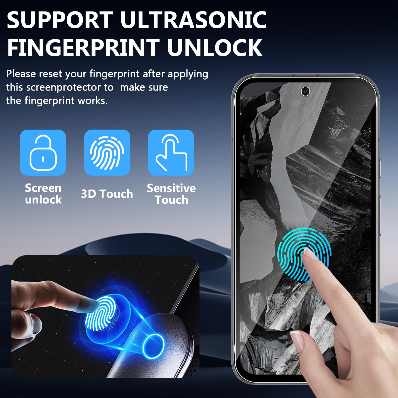 Funrae Pellicola Vetro Temperato per Google Pixel 8A, 2 Pezzi Pellicola Fotocamera e 2 Pezzi Pellicola Protettiva, 9H HD Anti Graffi Trasparente Fotocamera Protezione Schermo-Transparent