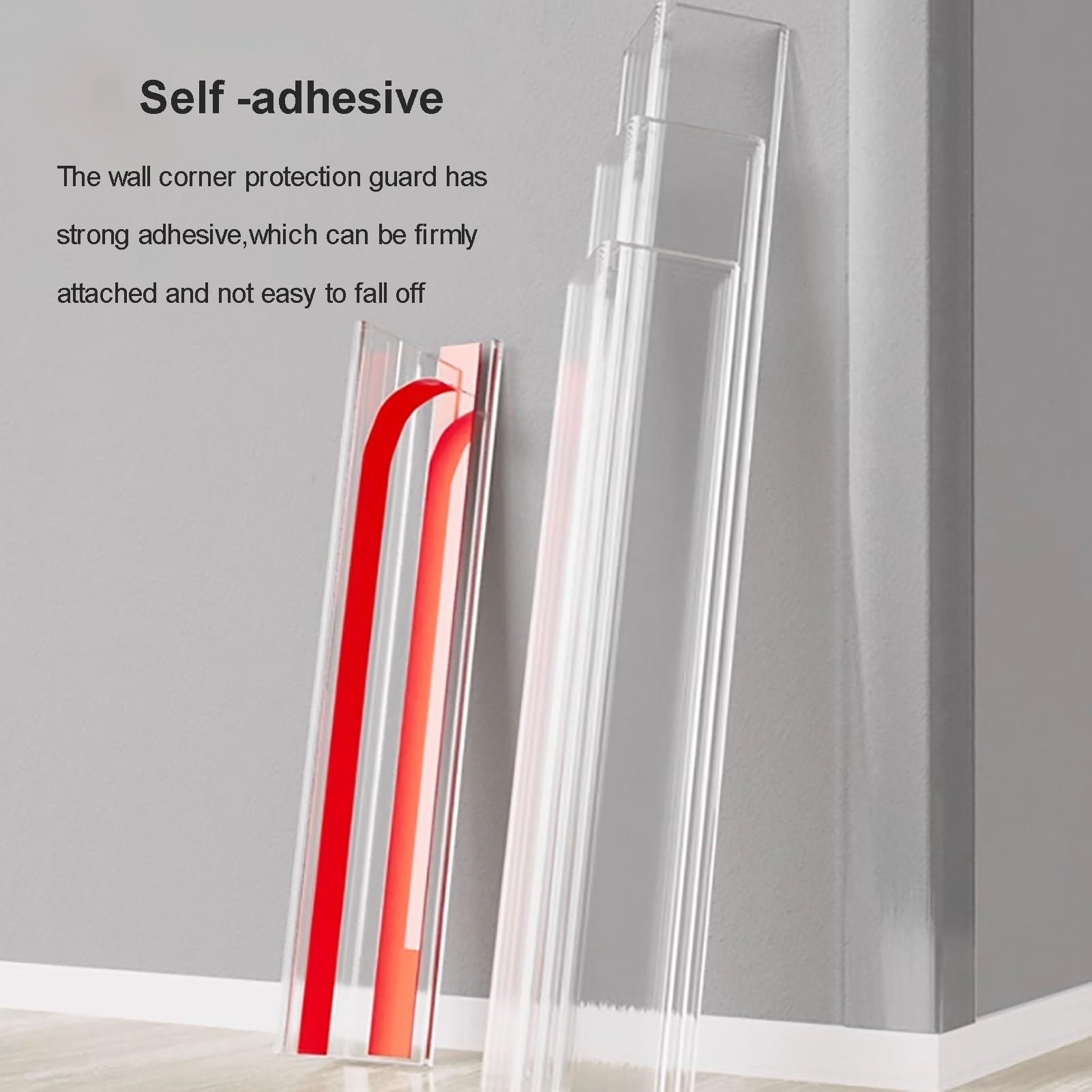 Paraspigoli Muro Angolare Copriangoli Protezioni per angoli da parete autoadesive trasparenti, protezioni per bordi, strisce di protezione per bordi in PVC da 244 cm/paraurti per telai di porte vernic