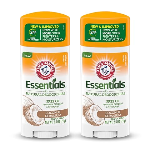 Arm & Hammer Essentials Deodorant, with Natural Deodorizers, Coconut Geranium, 2.5 oz