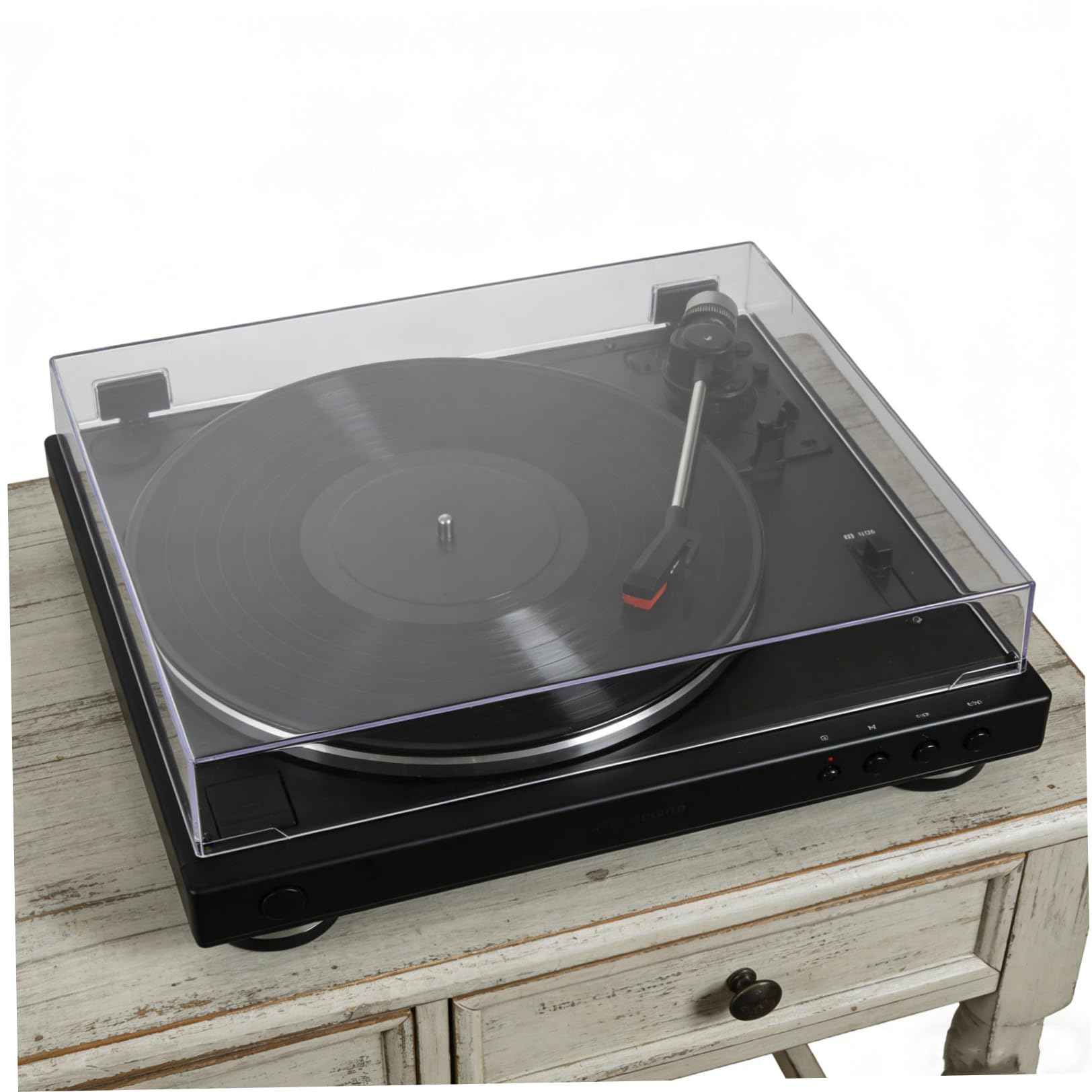 GALPADA Coperchio Antipolvere Rigido Trasparente in Acrilico per Vinili 41x33x6 Cm, Copertura Protettiva per Componenti Stereo, Protezione Antipolvere Totale per Apparecchiature Audio