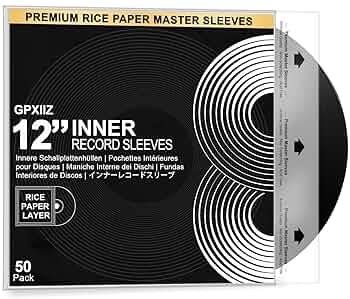 LP盤 中ジャケット 50枚 静電気防止 ラウンドボトム 12インチ レコード用 LP盤 中ジャケット 50枚 静電気防止 ラウンドボトム 12インチ