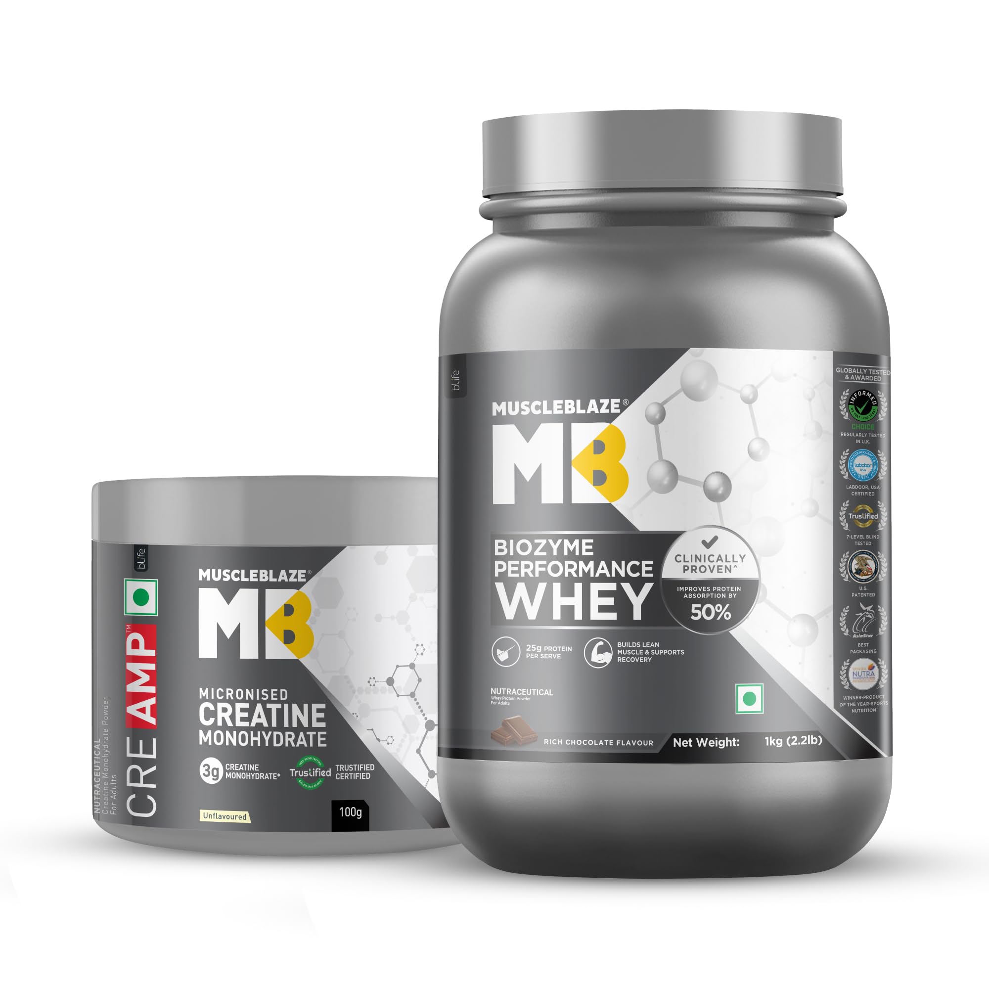 MuscleBlaze Biozyme Performance Whey Protein Powder, 2kg (4.4lbs) — Amazon image 32