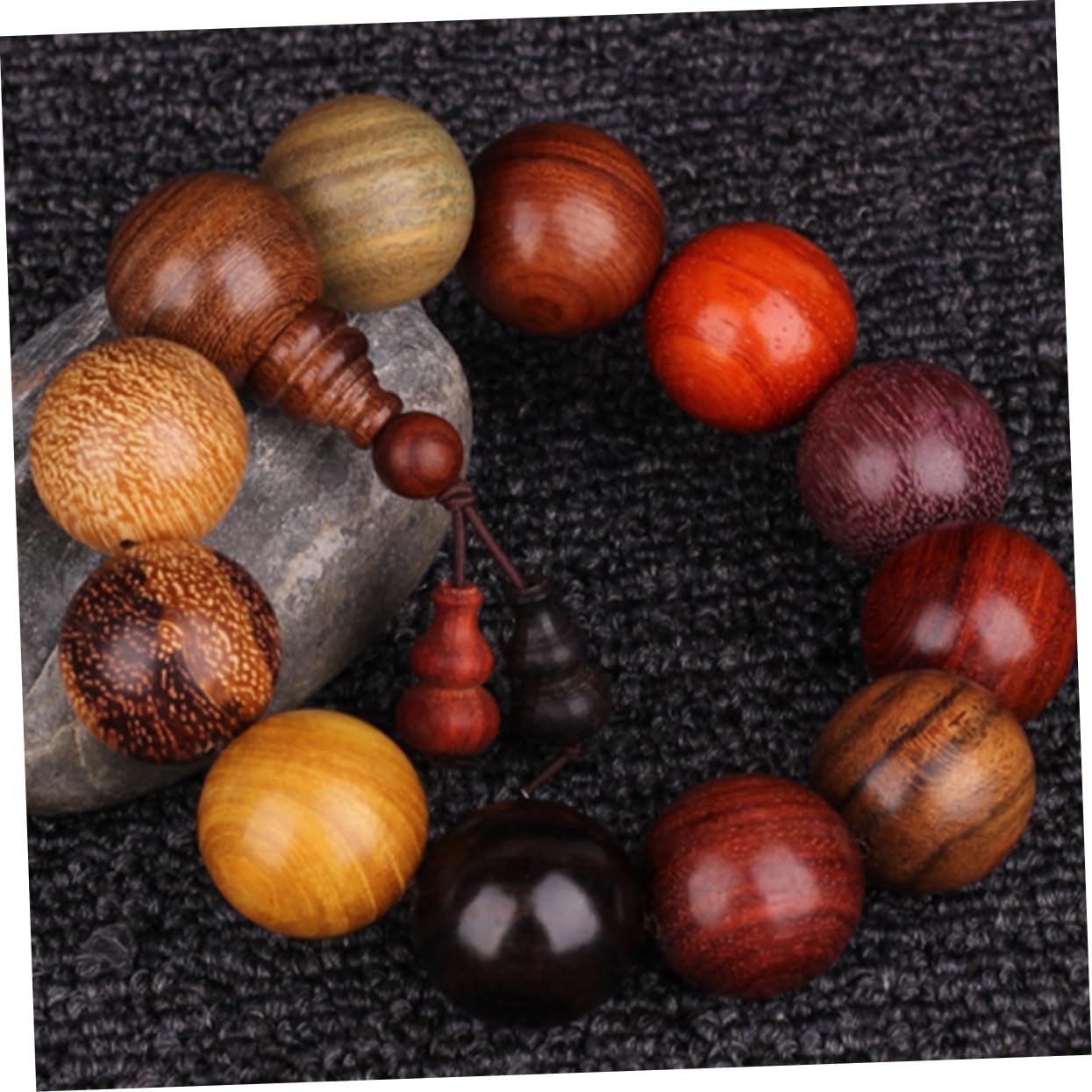 LYGXWJFC Pulsera de Cuentas de sándalo, Collares Hechos a Mano, Collar para Hombre, Pulseras de Pareja con Cuentas de oración