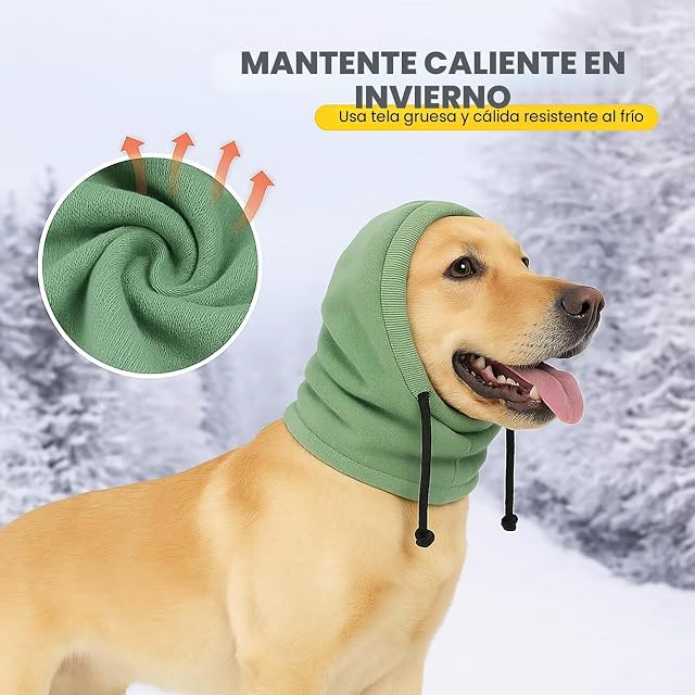 Foto 3 de 8 de Colenumone Polaina con Cuello de Perro: Protectores de oídos y Calentadores de Cuello Suaves y Ajustados…