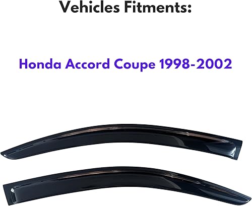 Miniatura 32 de KPY Moldura deflectora de viento con protección contra la lluvia compatible con Mazda CX-3 2016-2021 (CX3), 4 unidades, para ventana lateral