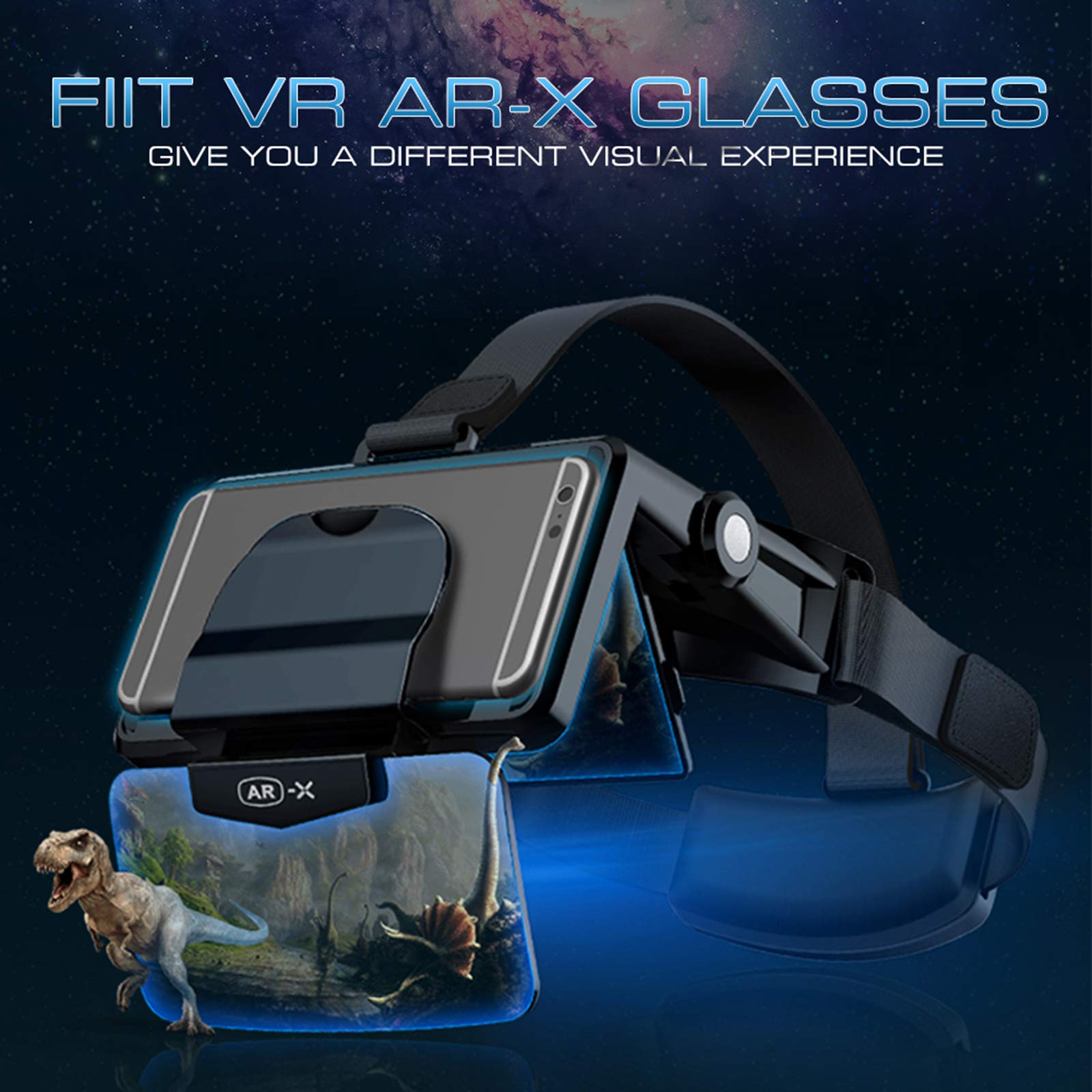 Gafas 3D VR, Casco VR de Realidad Virtual Compatibles con 4.7-6 Pulgadas para iOS y para Teléfonos Android