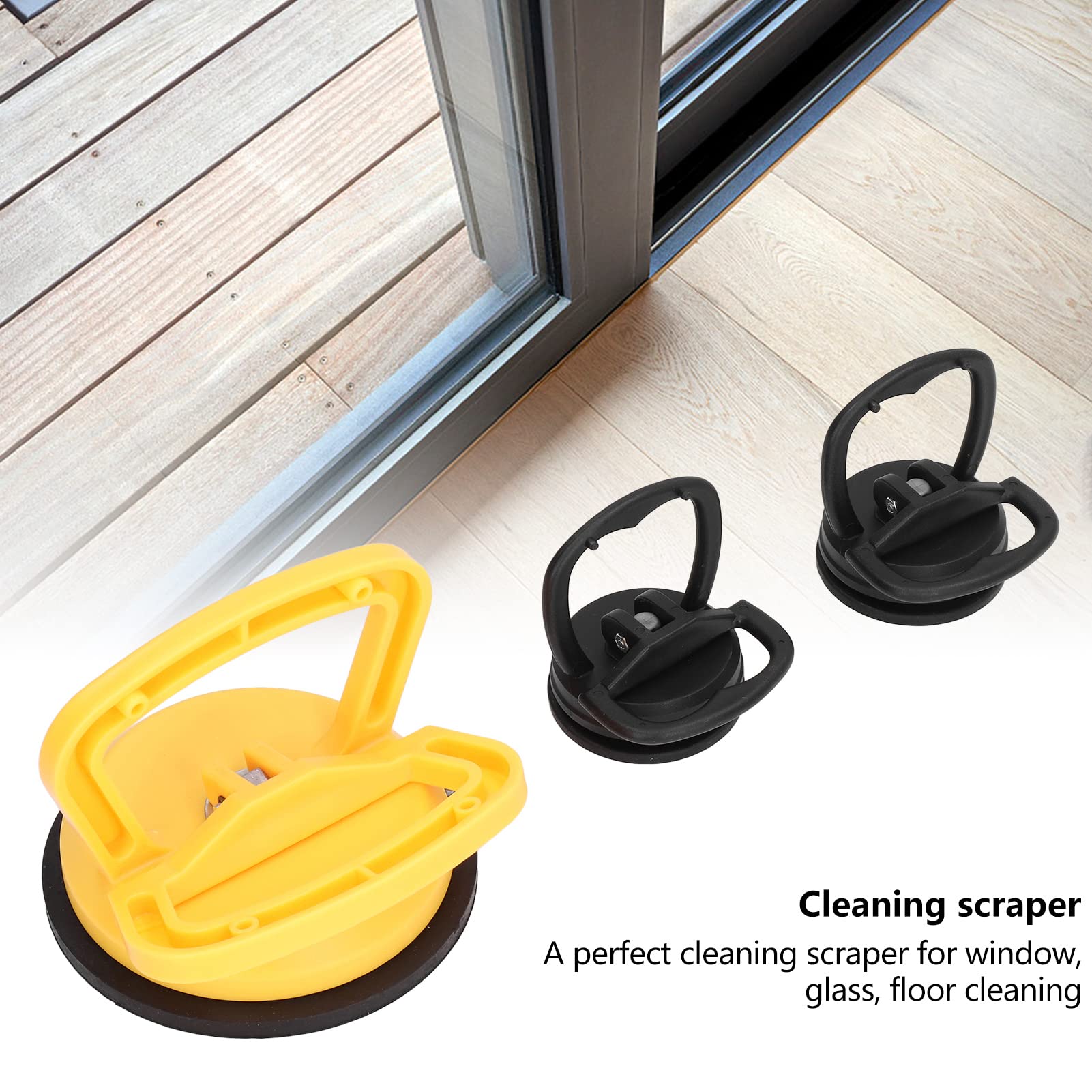 3pcs Heavy Duty Suction Cup,Vacuum Suction Cup to Lift Large Glass Tile Marble Industrial Vacuum Suction Lifter with Handle