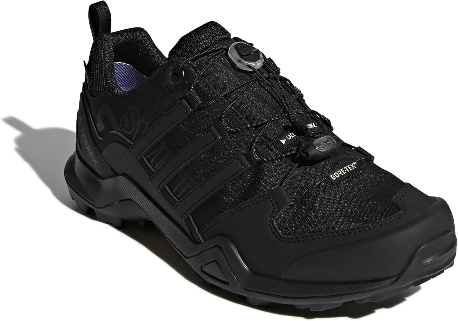 adidas Men's Terrex Swift R2 Gore-Tex Hiking Shoe 7 Black/Black/Black