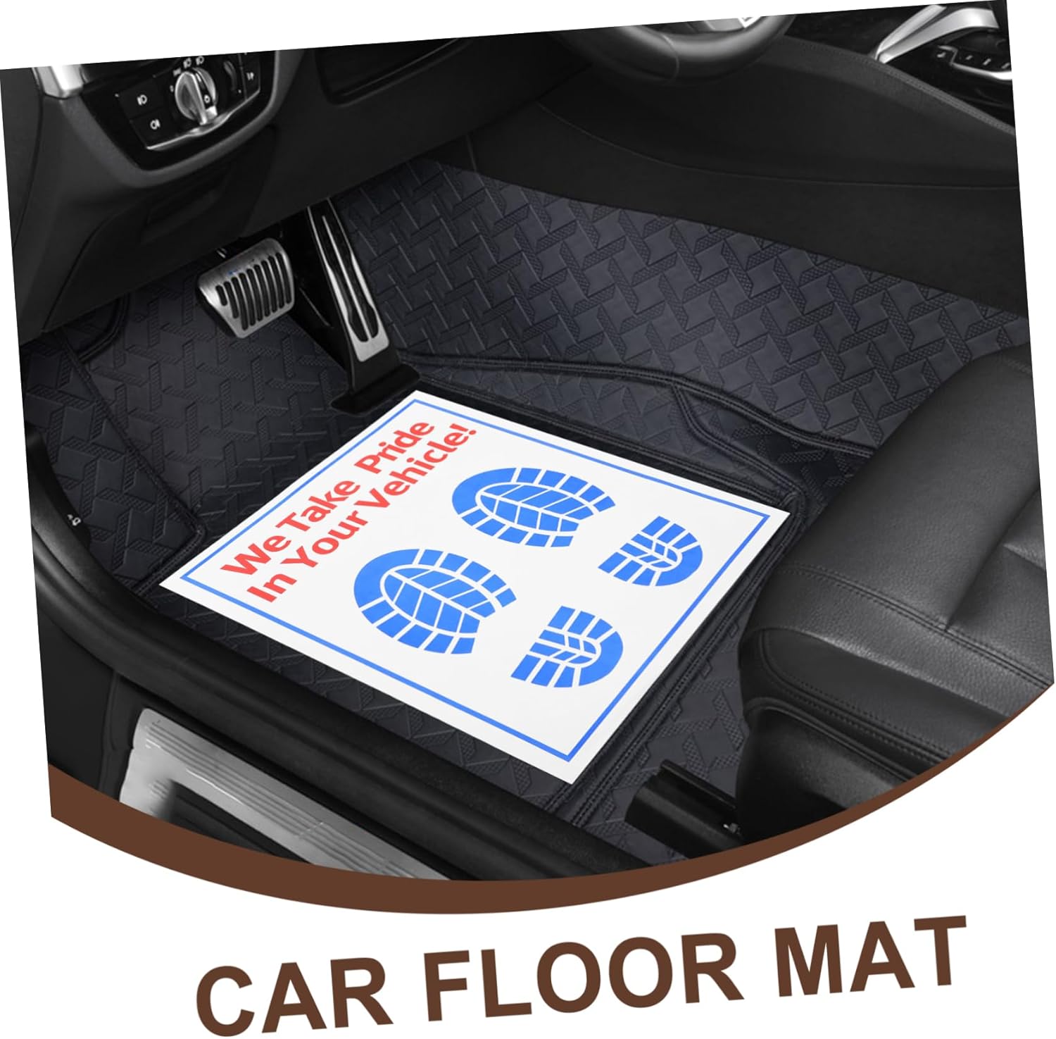 Cabilock 100Pcs Disposable Car Foot Mats Durable Paper Vehicle Floor Protection Mats for Maintenance Repairs Lightweight Compact Design Cleanliness Barrier for Carpet