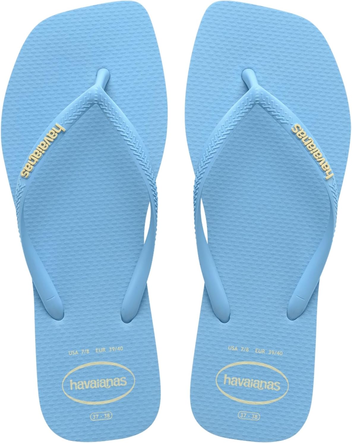 Havaianas Women's Slim Square Logo Pop Up Flip Flops