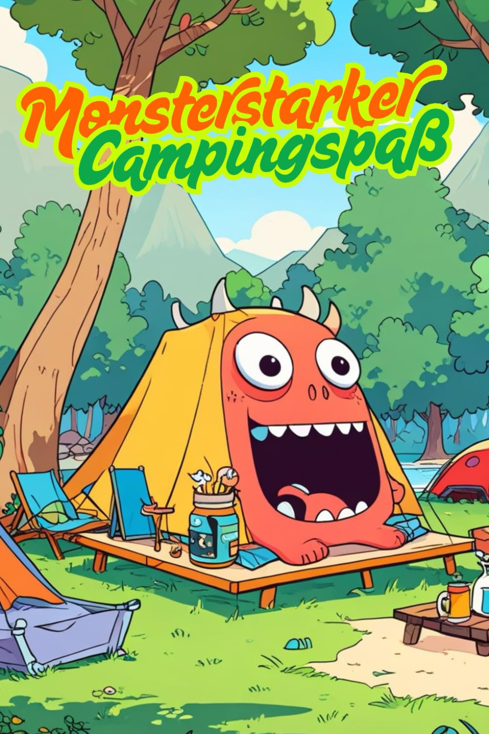 Monsterstarker Campingspaß. Camping mit Monstern. Das Malbuch für mutige Kinder. Monsterstarke Ferien. Bunte Monster auf Campingtour. Ausmalspaß für ... Perfekt für Kinder mit ADHS und Autismus.