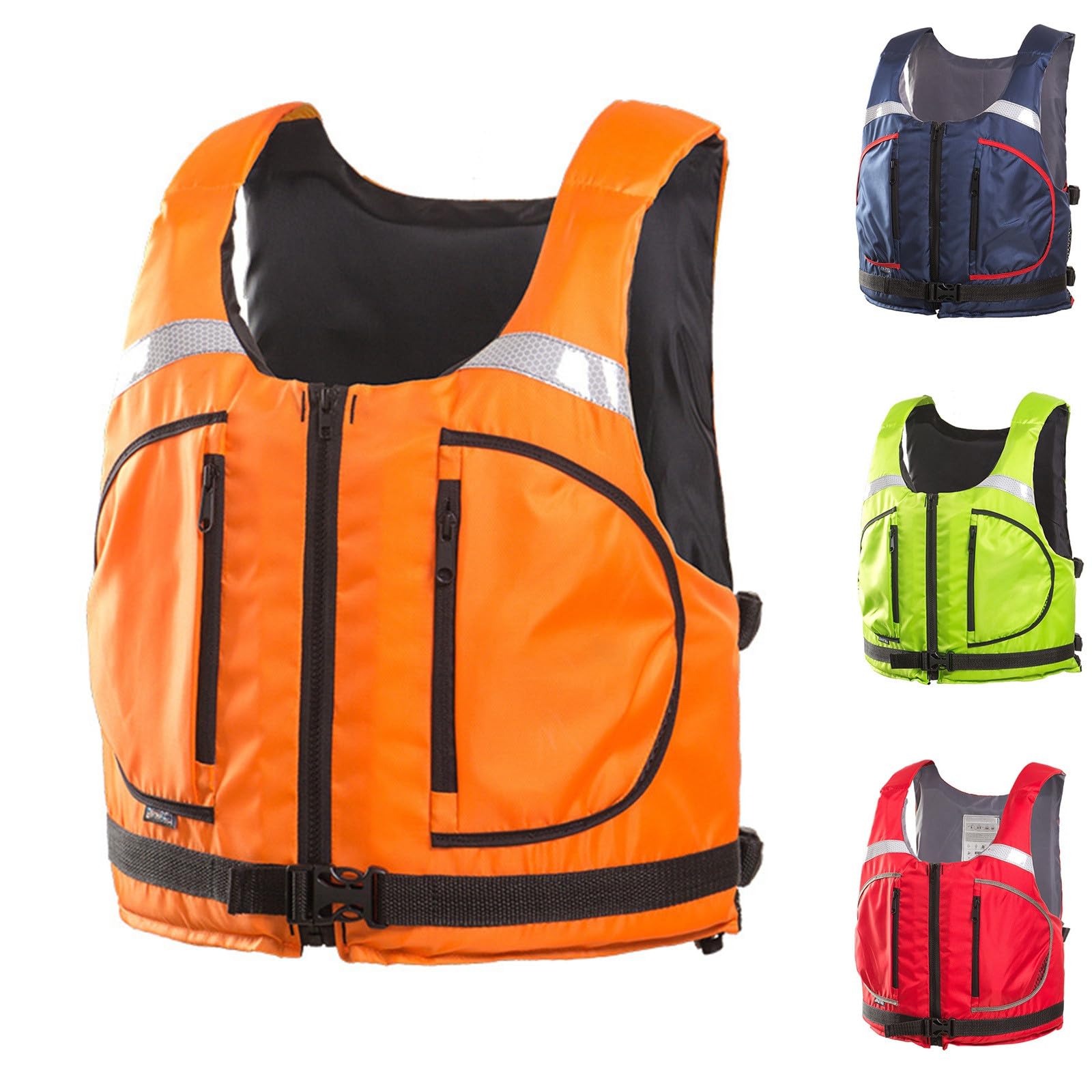 Giubbotto salvagente unisex, ad alta galleggiabilità, regolabile con cinghie regolabili, per adulti, kayak, barca, snorkeling, sport acquatici, sicurezza in acqua, per stand up paddle