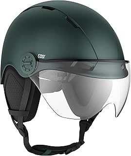 CASR Style – Urbaner Lifestyle-Helm für Fahrrad & E-Scooter – Transparentes Visier & Abnehmbare Ohrpolster – Optimaler Komfort für Damen & Herren