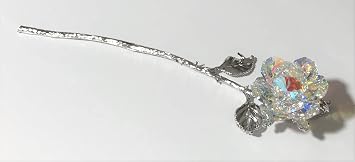 AB Crystal Rose Long Stem Handcrafted with crystals - AB Flower