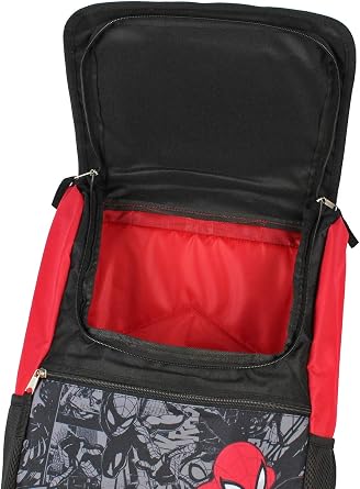 Marvel Spiderman Backpack Front Flap Compartment Travel Laptop Backpack With 3D Molded Marvel Logo