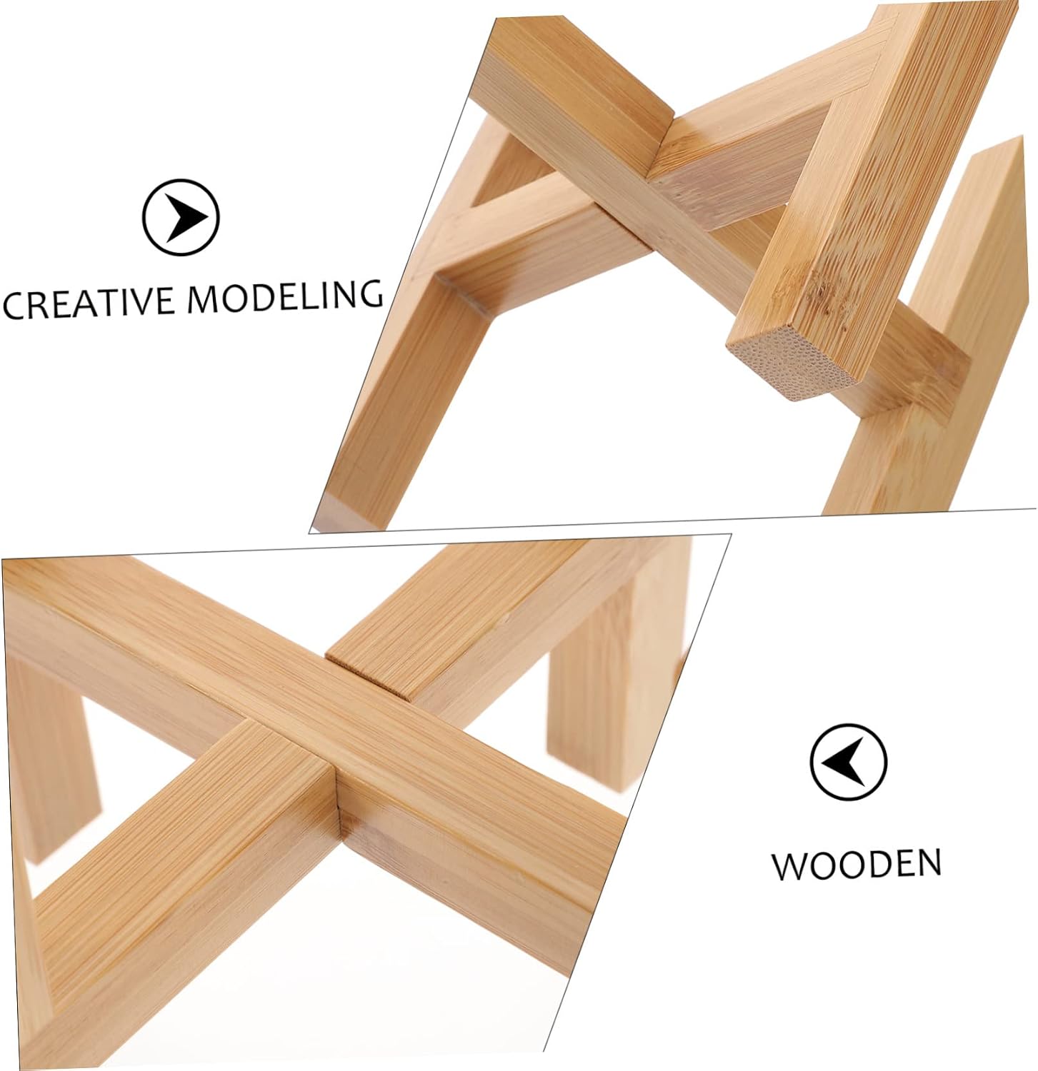 Wooden Four Legged Plant Stand for Artificial Plants Indoor Display image 2