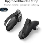 KIWI design G4 Pro Upgraded Controller Grips Protector Compatible with Oculus/Meta Quest 3/3S, Non-Slip Handle Cover with Battery Opening(Batteries not Included), Accessories Made for Meta