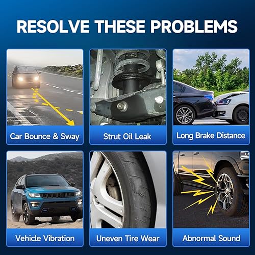 Miniatura 7 de 171371L 171371R Par delantero completo amortiguador de amortiguador para Toyota Tacoma 2005-2015, para Toyota 4Runner 2003-2021, para Toyota FJ