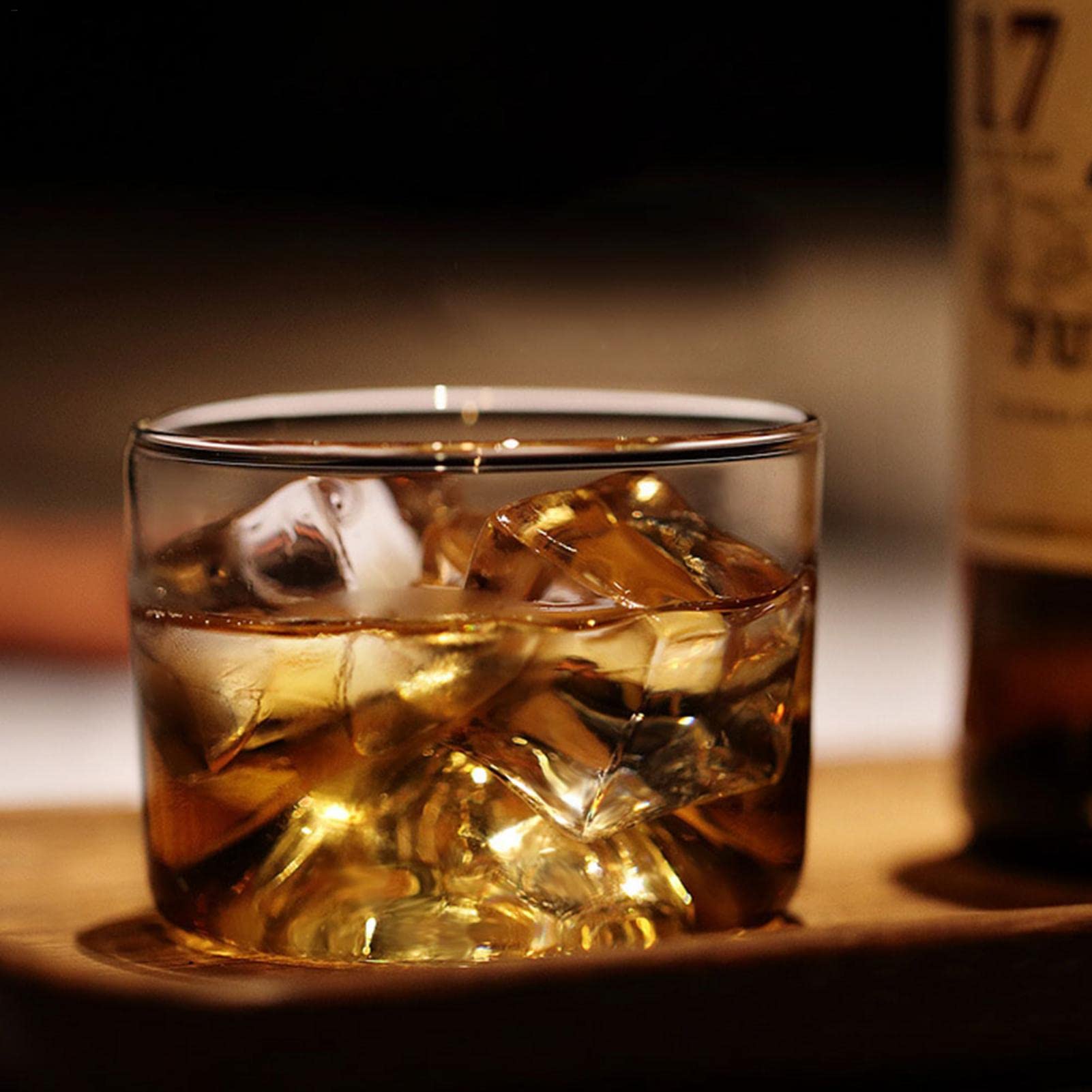 ウィスキー白州 グラス、木製コースター付き ウィスキー白州 グラス、木製コースター付き