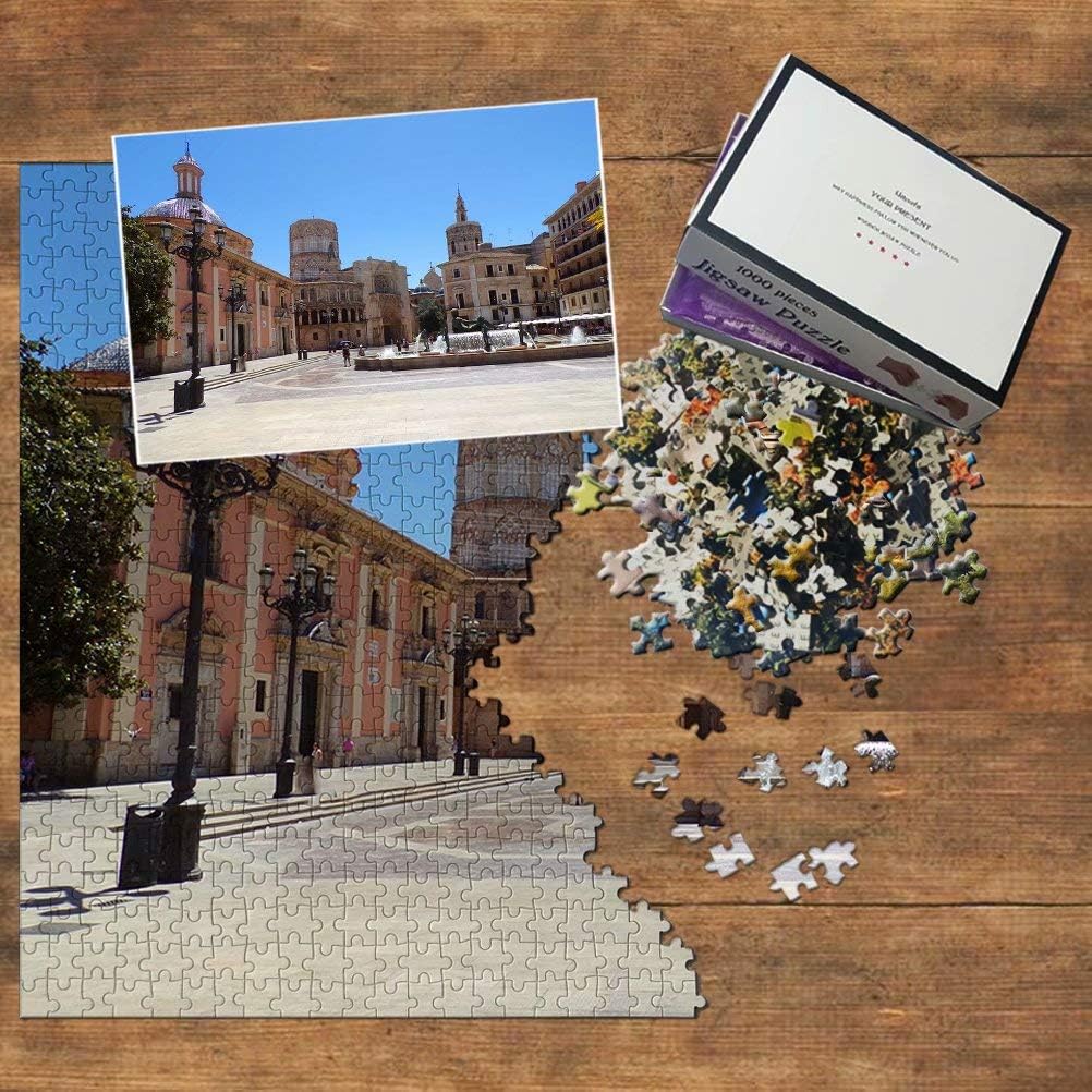 Spain Valencia Cathedral Jigsaw Puzzle 1000 Piece Game Artwork Travel Souvenir Wooden